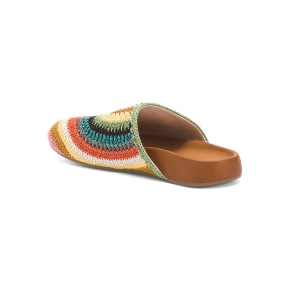 The Sak Bolinas Crochet Clog Women's Shoe's Slip on Mules Rainbow Rare Sz 8 NIB! - Picture 2 of 7